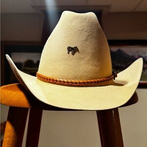 Tan Cowboy Hat with Braided Band